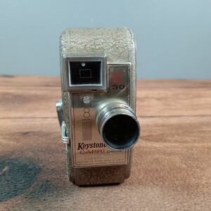 Keystone Capri Deluxe K-30 8mm Movie Camera Vintage 1950s Made in USA f1.9 Lens
